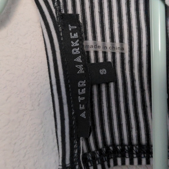 After Market Striped Short Romper Bodysuit Small - Picture 3 of 7